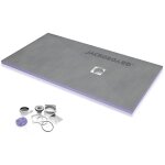 Jackon insulation - jackon receveur de douche  carreler aqua dcentr 2000x1000x50mm siphon horizontal ...