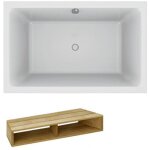 Jacob delafon - baignoire bain douche 140 x 90 capsule + marche pieds Jacob delafon - baignoire bain douche 140 x 90 capsule + marche pieds