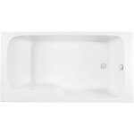 Jacob delafon - baignoire bain douche malice, version droite blanc brillant 170 x 90