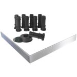 Jacob delafon - kit de rhausse avec tablier blanc pour receveur flight e62504 - 00