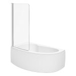 Jacob delafon - pack baignoire d'angle 150 x 100 cm micromega duo version gauche + tablier de baignoire ...