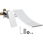 Jadpes robinet, mitigeur de lavabo, robinet de cascade � montage mural, chrome ? m�langeur de bassin ...