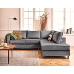 Jake - canapé déhoussable d'angle droit 5 places en velours Jake - canapé déhoussable d'angle droit 5 places en velours