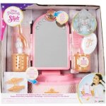 Jakks pacific princesses miroir maquillage compact rose blanc