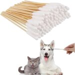Jalleria - 100 pièces coton tige chien, 15cm cotons - tiges pour nettoyage des oreilles de chien, cotons ... Jalleria - 100 pièces coton tige chien, 15cm cotons - tiges pour nettoyage des oreilles de chien, cotons ...