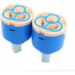 Jalleria - lot de 2 cartouches de robinet de rechange en cramique pour robinet mitigeur d'eau de cuisine ...