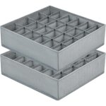 Jalleria - lot de 2 organisateur de tiroir pliable non - tiss pour sous - vtements, soutien - gorges, ...