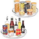 Jalleria - 2 pcs plateau tournant frigo, 23. 5cm plateau tournant epices, 360° plateau tournant placard ... Jalleria - 2 pcs plateau tournant frigo, 23. 5cm plateau tournant epices, 360° plateau tournant placard ...