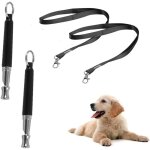 Jalleria - lot de 2 sifflets pour chien pour rappel et dressage, sifflets rglables avec cordon, ultrasons ...