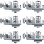 Jalleria - 6 pi�ces clips de mise � terre de panneau solaire standard, kit de fixation pour syst�me de ...