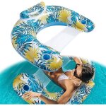 Bouee piscine adulte, 4 in 1 matelas gonflable piscine, portable hamac d'eau gonflable, fauteuil gonflable ...