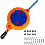 Corde à linge rétractable pour camping - portable - 8 m - corde à linge extensible - pour jardin, voyage, ... Corde à linge rétractable pour camping - portable - 8 m - corde à linge extensible - pour jardin, voyage, ...