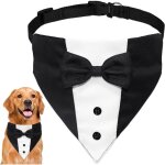 Jalleria - costume smoking pour chien avec n?ud papillon, robe de soirée ajustable pour chien, robe d'annivers ... Jalleria - costume smoking pour chien avec n?ud papillon, robe de soirée ajustable pour chien, robe d'annivers ...