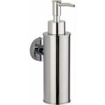 Jalleria - distributeur de savon mural rond chrom en acier inoxydable 304, pour salle de bains, cuisine, ...