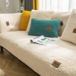 Jalleria - housse de canap en velours, 1 / 2 / 3 / 4 places, jet de canap en l, housse de canap d'angle, ...