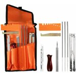 Jalleria - kit d'afftage universel portable pour trononneuse, limes 5 / 32' (4 mm) / 3 / 16' (4, 8 ...