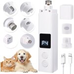 Jalleria - lime  ongles chien, 4 vitesses, coupe - ongles electrique rechargeable animaux de compagnie ...
