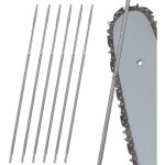 Limes rondes, 6 pcs 4. 0mm limes d'afftage pour trononneuse affute chaine tronconneuse, pour affter ...