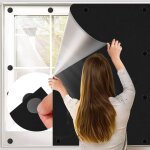 Magntique store occultant fentre sans perage 145x200cm store occultant tissu isolation pour fentre ...
