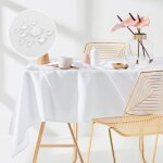 Jalleria - nappe de table 140 x 200 cm impermable rectangulaire facile d'entretien lavable anti tache ...