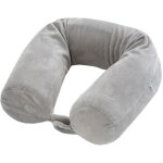 Oreiller de voyage pour avion, oreiller cervical pliable, oreiller cervical en mousse � m�moire de forme ...