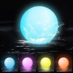 Pièces boule lumineuse piscine flottante, lampe flottante piscine led piscine à couleurs changeantes ... Pièces boule lumineuse piscine flottante, lampe flottante piscine led piscine à couleurs changeantes ...