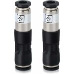 Pices connecteurs de clapet anti - retour  air comprim 6 mm, flux d'air pousser pour connecter les ...