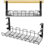Jalleria - plateau de gestion des cbles sous le bureau, tagre de cbles sous le bureau pour la gestion ...