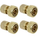 Jalleria - raccord d'arrosage 19 mm (3 / 4') en laiton, rapide raccord connecteurs pour tuyau d'arrosage ...