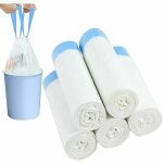 Jalleria - sacs  ordures 10l - 15l sacs  ordures avec poigne de transport sacs  ordures blancs  ...