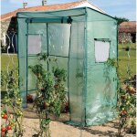Jany france - serre souple � tomates + housse pe 140 gr / m� - l. 198 x p. 78 x h. 200 cm - made in france ...
