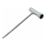 Cl� � bougie multiple longueur 200mm hexagonal de 13 et 19mm, tournevis plat