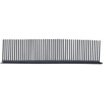 Peigne anti - oiseaux jardibric 50x11 cm noir ? grille de protection pour toitures et rives ? stop piafs ...
