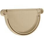 Fond de gouttire universel profilt 25 sable ? fermeture 80 tanche ? pvc rsistant  coller