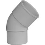 Jardibric - coude 45� �80 gris ? raccord m�le / femelle pour descente goutti�re ? �vacuation fluide