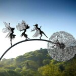 Jardin de contes de fes en mtal 61 x 11 x 11 cm
