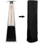 Jardin patio heater couverture respirante impermable impermable couvre protecteur en plein air noir h87 ...