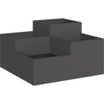 Cache - pot de jardin noir 100 x 100 x 48 cm acier vidaxl Cache - pot de jardin noir 100 x 100 x 48 cm acier vidaxl