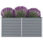 The living store jardinière 160 x 80 x 77 cm gris acier galvanisé - jardinier rectangular - jardinière ... The living store jardinière 160 x 80 x 77 cm gris acier galvanisé - jardinier rectangular - jardinière ...