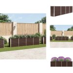 Vidaxl - jardinière 320x40x77 cm acier galvanisé marron - jardinier rectangular - jardinière extérieure ... Vidaxl - jardinière 320x40x77 cm acier galvanisé marron - jardinier rectangular - jardinière extérieure ...