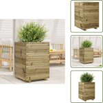 Jardini�re 50x50x72 cm bois de pin impr�gn� - jardiniered'ext�rieure - jardini�re en bois - pot de fleurs ...