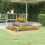 The living store - jardinire 80x80x27 cm bois massif de pin - jardinier - pots de fleurs - jardinerie ...