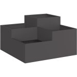 Cache - pot de jardin noir 80 x 80 x 48 cm acier vidaxl Cache - pot de jardin noir 80 x 80 x 48 cm acier vidaxl
