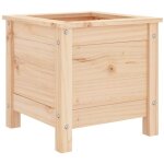 Jardini�re bac lit sur�lev� plantes fleurs terrasse jardin 40 x 40 x 39 cm bois de pin massif marron