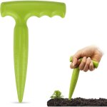 Jardini�re � bulbes en plastique avec poign�e pour semis, plantation de bulbes (vert clair) 17, 5 cm