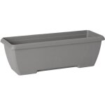 Jardini�re - garden id teramo - noire 60 cm - solide - r�serve d'eau int�gr�e - recycl�e et 100 % recyclable ...