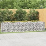 Design in - jardini�re, lit sur�lev� � gabions arqu� 400x50x100 cm fer galvanis� cfw79934