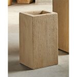 Jardini�re en marbre imitation travertin, 43 cm, 24 pouces de large x 43 pouces de profondeur