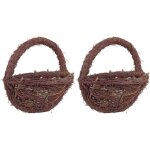 Jardinire murale en branches (lot de 2)