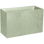 Jardini�re muret basalt d�cor b�ton 116 l - vert amande - eda